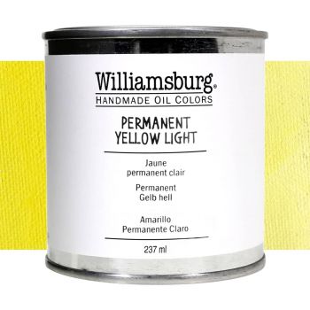 Williamsburg Handmade Oil Paint - Permanent Yellow Light, 237ml Can