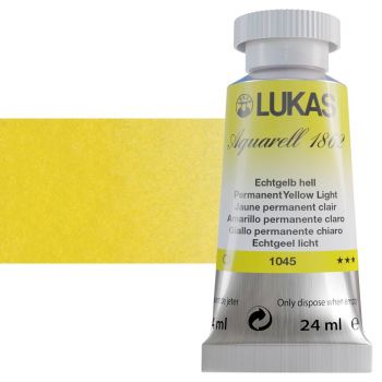 LUKAS Aquarell 1862 Watercolor 24ml Tube - Permanent Yellow Light