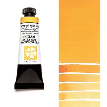 Daniel Smith Extra Fine Watercolors - Permanent Yellow Deep, 15 ml Tube