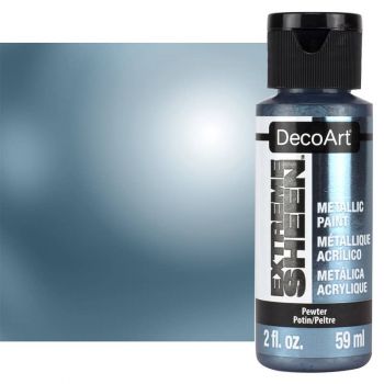 DecoArt Extreme Sheen Metallic Paint 2oz Pewter 