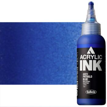 Holbein Acrylic Ink 100ml Phthalo Blue