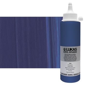LUKAS CRYL Studio Acrylic Paint - Phthalo Blue, 250ml Bottle