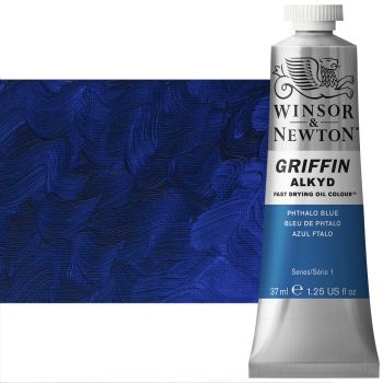 Griffin Alkyd Fast-Drying Oil Color 37 ml Tube - Phthalo Blue 