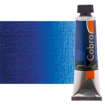 Cobra Water-Mixable Oil Color 40 ml Tube - Phthalo Blue