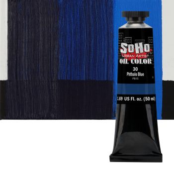 SoHo Artist Oil Color Phthalo Blue 50ml Tube