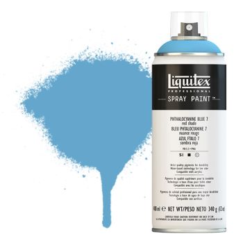 Liquitex Professional Spray Paint 400ml Can - Phthalo Blue 7 (Red Shade)