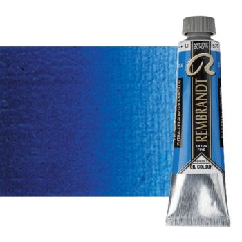Rembrandt Extra-Fine Artists' Oil - Phthalo Blue Green, 40ml Tube
