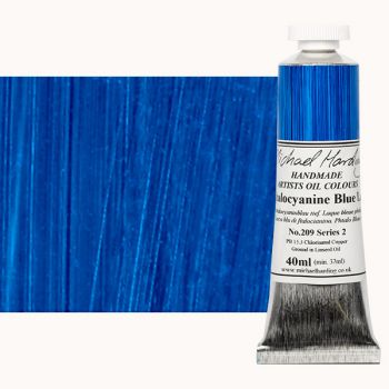 Michael Harding Handmade Artists Oil Color 40ml - Phthalocyanine Blue Lake