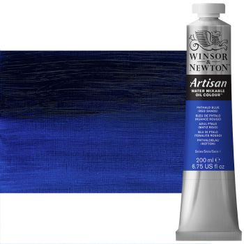 Winsor & Newton Artisan Water Mixable Oil Color - Phthalo Blue Red Shade, 200ml Tube