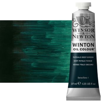 Winton Oil Color 37ml Phthalo Deep Green