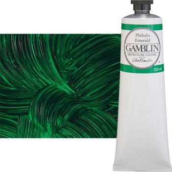 Gamblin Artist's Oil Color 150 ml Tube - Phthalo Emerald