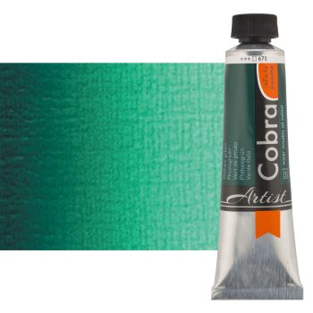 Cobra Water-Mixable Oil Color 40ml Tube - Phthalo Green