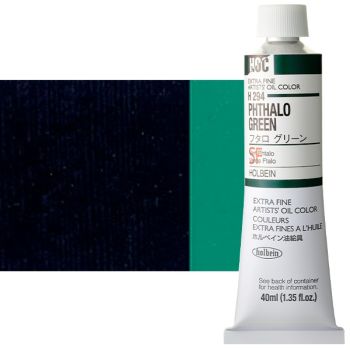 Holbein Extra-Fine Artists' Oil Color 40 ml Tube - Phthalo Green