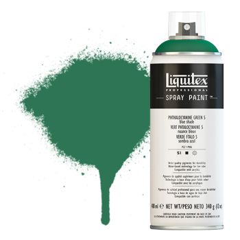 Liquitex Professional Spray Paint 400ml Can - Phthalo Green 5 (Blue Shade)