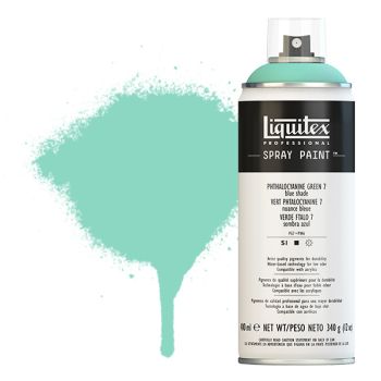 Liquitex Professional Spray Paint 400ml Can - Phthalo Green 7 (Blue Shade)
