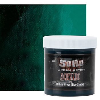 SoHo Urban Artists Heavy Body Acrylic Phthalo Green Blue Shade 500ml