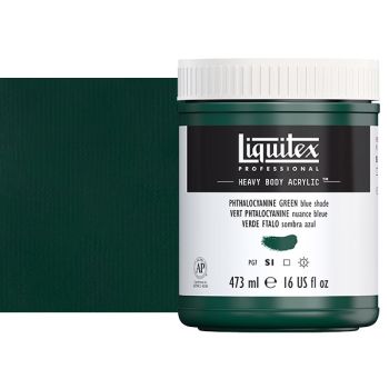 Liquitex Heavy Body Acrylic - Phthalocyanine Green (Blue Shade), 16oz Jar