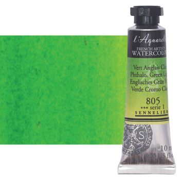 Sennelier l'Aquarelle Artists Watercolor 10ml Tube - Phthalo Green Light