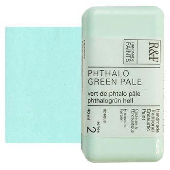 R&F Encaustic Paint 40Ml Phthalo Green Pale