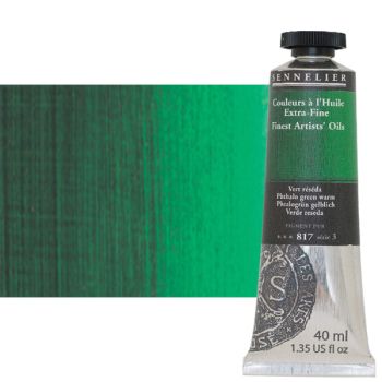 Sennelier Artists' Extra-Fine Oil - Phthalo Green Warm, 40 ml Tube