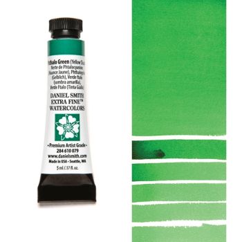 Daniel Smith Extra Fine Watercolors - Phthalo Green (Yellow Shade), 5 ml Tube