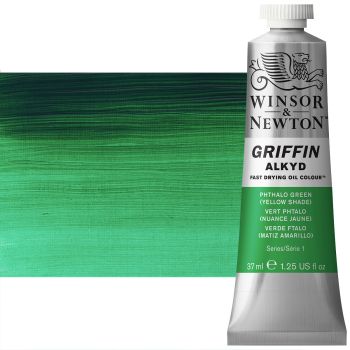 Griffin Alkyd Fast-Drying Oil Color 37 ml Tube - Phthalo Green Yellow Shade