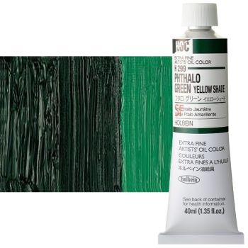 Holbein Artist Oil 40ml Tube Phthalo Green Yellow Shade
