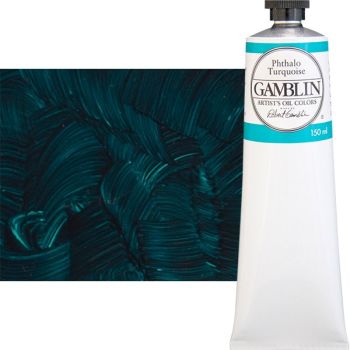 Gamblin Artists Oil - Phthalo Turquoise, 150ml Tube
