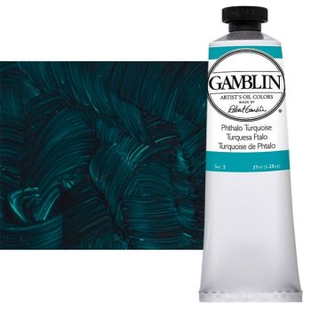Gamblin Artist's Oil Color 37 ml Tube - Phthalo Turquoise