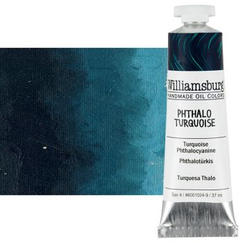 Williamsburg Handmade Oil Paint 37 ml - Phthalo Turquoise