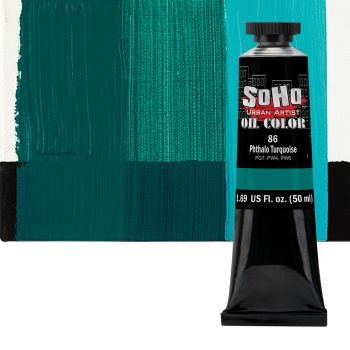 SoHo Artist Oil Color Phthalo Turquoise 50ml Tube