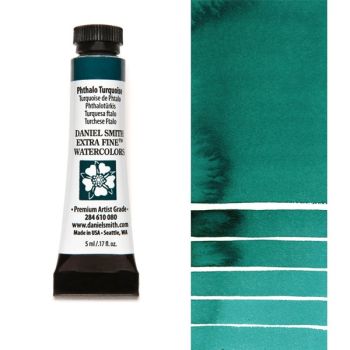 Daniel Smith Extra Fine Watercolors - Phthalo Turquoise, 5 ml Tube