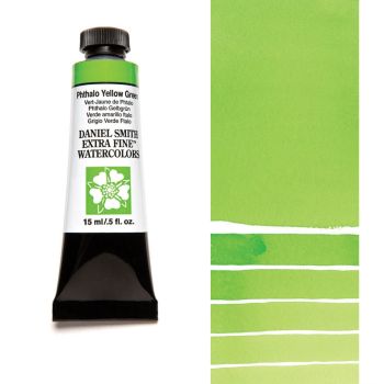 Daniel Smith Extra Fine Watercolors - Phthalo Yellow Green, 15 ml Tube
