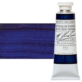 M Graham Oil Color 1.25Oz/37Ml Phthalocyanine Blue Red Shade 