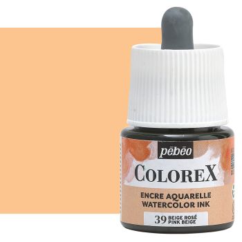 Pebeo Colorex Watercolor Ink Pink Beige, 45ml