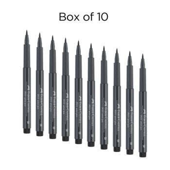 Faber-Castell Pitt Brush Pen Box of 10 No. 235 - Cold Grey 6