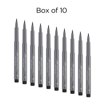 Faber-Castell Pitt Brush Pen Box of 10 No. 233 - Cold Grey 4 