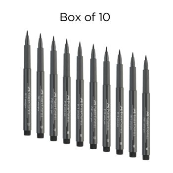 Faber-Castell Pitt Brush Pen Box of 10 No. 274 - Warm Grey 5
