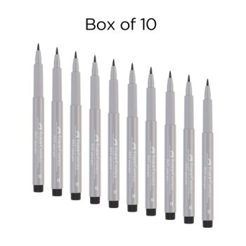Faber-Castell Pitt Brush Pen Box of 10 No. 272 - Warm Grey 3