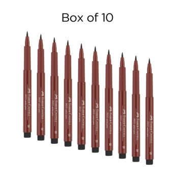 Faber-Castell Pitt Brush Pen Box of 10 No. 192 - India Red