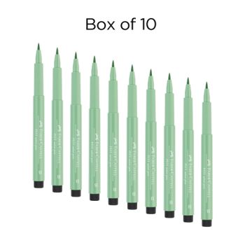 Faber-Castell Pitt Brush Pen Box of 10 No. 162 - Light Phthalo Green