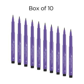 Faber-Castell Pitt Brush Pen Box of 10 No. 136 - Purple Violet