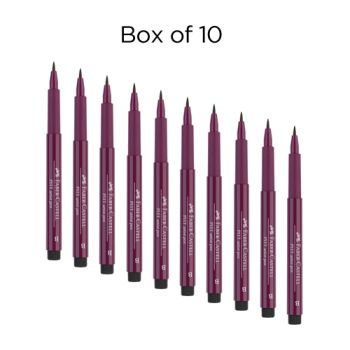 Faber-Castell Pitt Brush Pen Box of 10 No. 137 - Magenta 