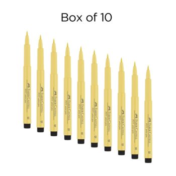 Faber-Castell Pitt Brush Pen Box of 10 No. 108 - Dark Cadmium Yellow