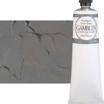 Gamblin Artists Oil - Portland Grey Deep, 150ml Tube