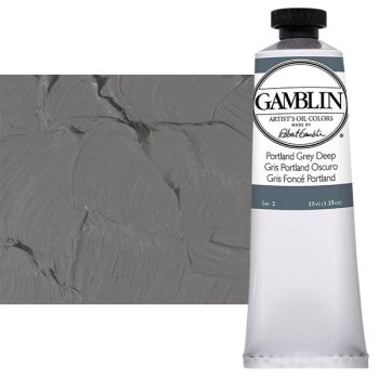 Gamblin Artist's Oil Color 37 ml Tube - Portland Grey Deep