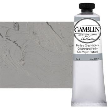 Gamblin Artist's Oil Color 37 ml Tube - Portland Grey Medium