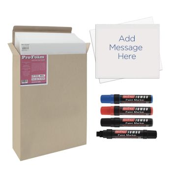 Poster & Sign Making Complete Kit, Foam board & Markers