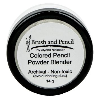 Brush and Pencil Colored Pencil Powder Blender 14 G Jar + Sifter