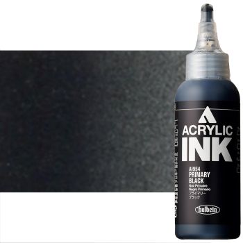 Holbein Acrylic Ink 100ml Primary Black